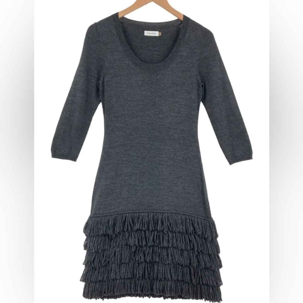 Calvin Klein Grey Sweater Dress Size S